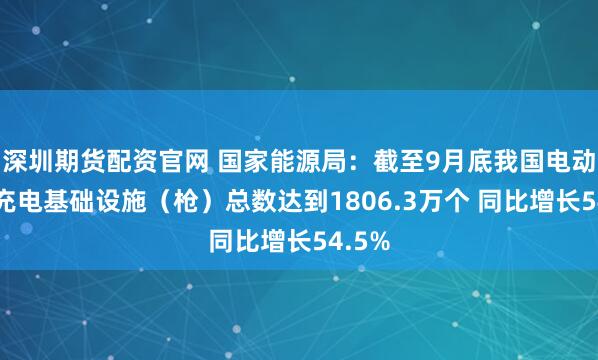 深圳期货配资官网 国家能源局：截至9月底我国电动汽车充电基础设施（枪）总数达到1806.3万个 同比增长54.5%
